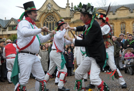 Morris Dancers on May Morning in Oxford